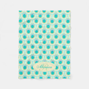 Peacockveer ovaal patroonaqua genaamd deken