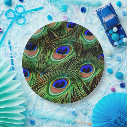 Peacockveer   papieren bordje (Feest)