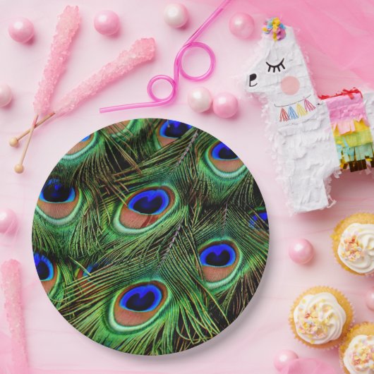 Peacockveer   papieren bordje (Feest)