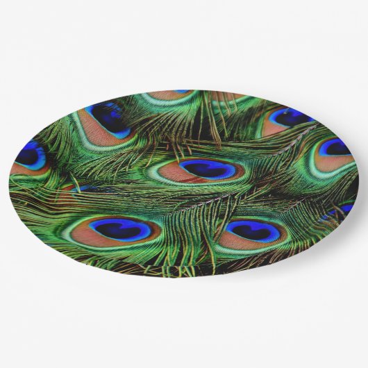 Peacockveer   papieren bordje (Gekanteld)