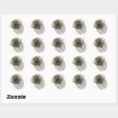 Peacockveer Ronde Sticker (Vel)