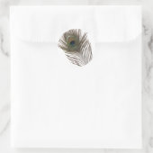 Peacockveer Ronde Sticker (Tas)