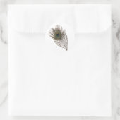 Peacockveer Ronde Sticker (Tas)