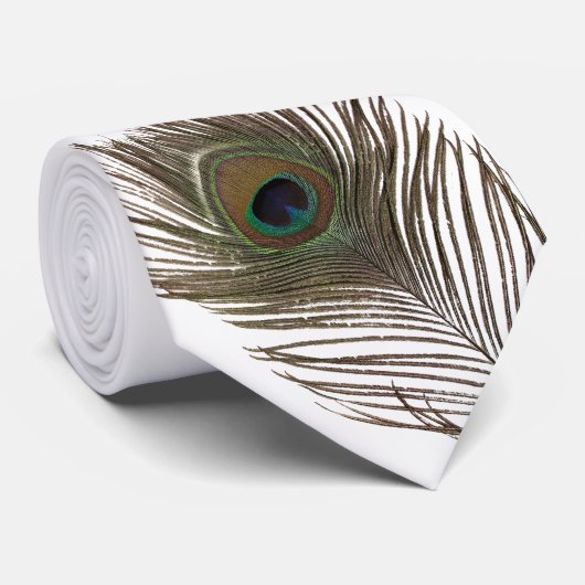 Peacockveer Stropdas (Opgerold)