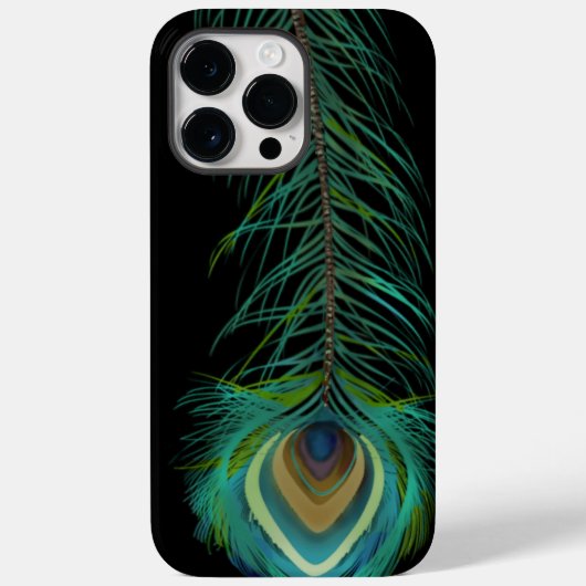 PeacockVeer u Achtergrondkleur kiest Case-Mate iPhone Case (Achterkant)