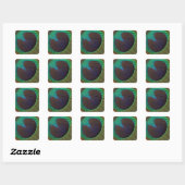 Peacockveer Vierkante Sticker (Vel)