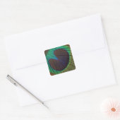 Peacockveer Vierkante Sticker (Envelop)