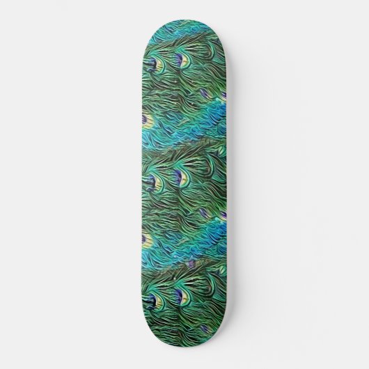Peacockveren, abstract - koel persoonlijk skateboard (Voorkant)