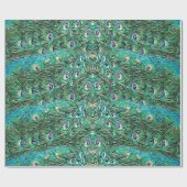 Peacockveren, abstract - patroon in acryl cadeaupapier (Vlak)