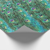 Peacockveren, abstract - patroon in acryl cadeaupapier (Hoek)