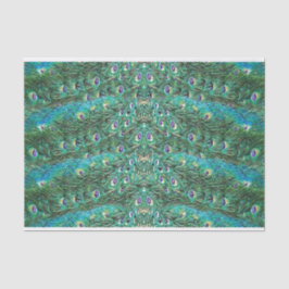 Peacockveren, abstract - patroon in acryl tissuepapier