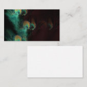 Peacockveren abstracte Visitekaartjes (Voorkant / Achterkant)