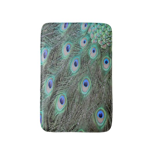 Peacockveren Badmat (Voorkant Verticaal)