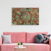 Peacockveren Canvas Afdruk (Insitu (Woonkamer))