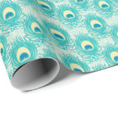 Peacockveren patroon cadeaupapier (Rol Hoek)