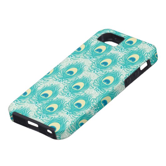 Peacockveren patroon Case-Mate iPhone case (Onderkant)