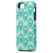 Peacockveren patroon Case-Mate iPhone case (Achterkant Links)