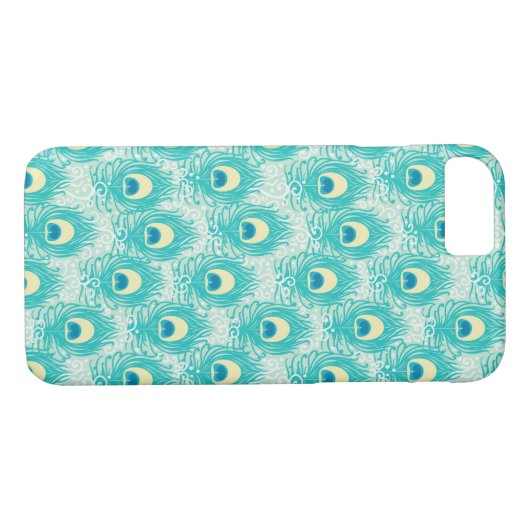 Peacockveren patroon Case-Mate iPhone case (Achterkant (Horizontaal))