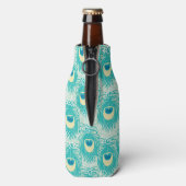 Peacockveren patroon flesjeskoeler (Fles Achterkant)