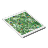 Peacockveren patroon notitieblok (Schuin)