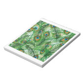 Peacockveren patroon notitieblok (Linkerzijde)