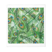Peacockveren patroon notitieblok (Voorkant)