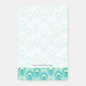 Peacockveren patroon post-it® notes (Voorkant)