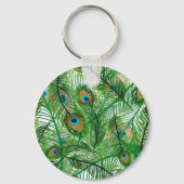 Peacockveren patroon sleutelhanger (Voorkant)