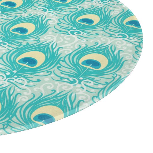 Peacockveren patroon snijplank (Hoek)