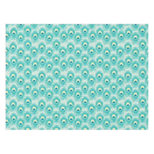 Peacockveren patroon tafelkleed (Voorkant (Horizontaal))