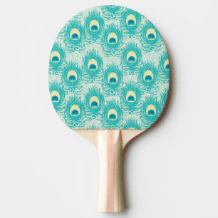 Peacockveren patroon tafeltennisbatje