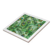 Peacockveren patroon tegeltje (Zijkant)