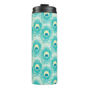Peacockveren patroon thermosbeker