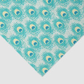 Peacockveren patroon tissuepapier (Detail)