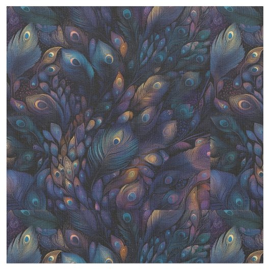 Peacockveren Stof (Close Up)