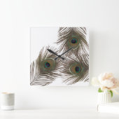 Peacockveren Vierkante Klok (Huis)