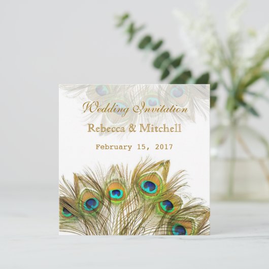 Peacockveren Weddenschap Kaart (Staand voorkant)