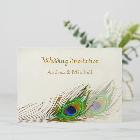 Peacockveren Weddenschap Kaart (Staand voorkant)