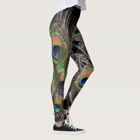 Peacockvethercollage Leggings (Rechts)