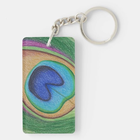 Peacockvethersleutelhanger Sleutelhanger (achterkant)