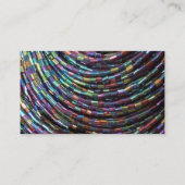 Peacockzaadkralen Visitekaartje (Achterkant)