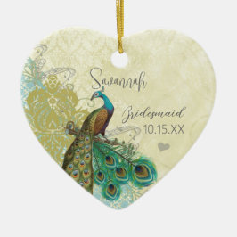 Peacocl  vogelmeisje van Honor Ornamenten