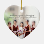 Peacocl  vogelmeisje van Honor Ornamenten (Achterkant)