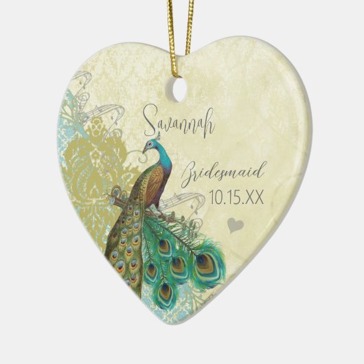 Peacocl vogelmeisje van Honor Ornamenten (Links)