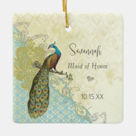 Peacocl  vogelmeisje van Honor Ornamenten
