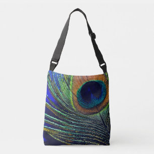 Peacocok Feather Bohemian Crossbody Tas