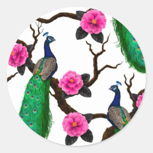 Peacocokuin Ronde Sticker