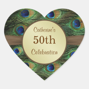 Peacok's veer 50th Birthday Celebration Sticker