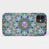 Peacolia Paars Aum Case-Mate iPhone Case (Achterkant (horizontaal))