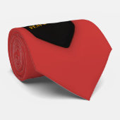 PEAFDOVE® RED GOLDEN EGG TIE — MAIN CHARACTER MAN STROPDAS (Opgerold)